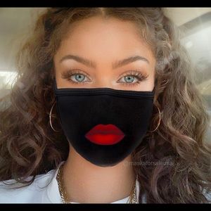Face mask No lipstick no problem Red Lipstick Mask